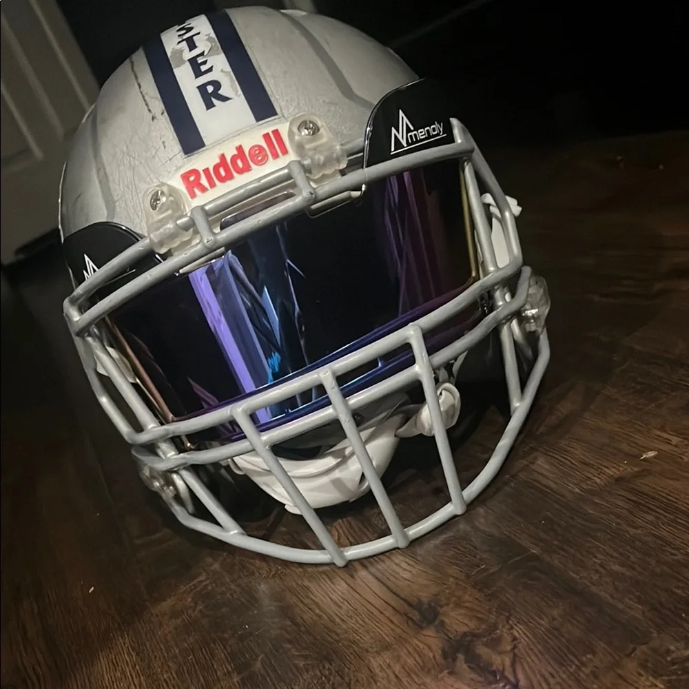 Black and Purple football visor